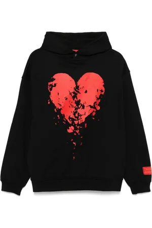 Vision Of Super Sweatshirts & Hoodies, Herr, S, Svart huvtröja med logopatch