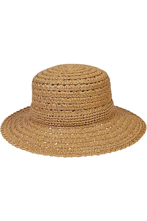 ELEVENTY Accessoarer, unisex, S, Bredbrättad Viskoshatt