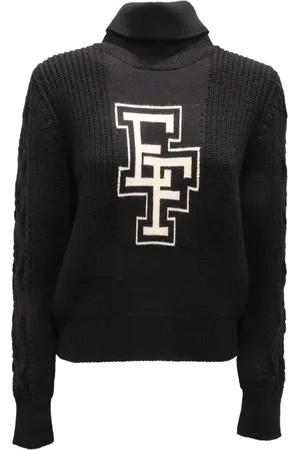 Elisabetta Franchi Stickade tröjor & koftor, Dam, S, Ulltröja Modell Mk92M47E2