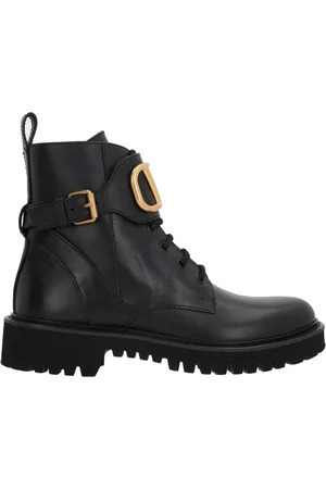 VALENTINO GARAVANI Skor, Dam, 35 EU, Svarta Ankelboots Vlogo Stil