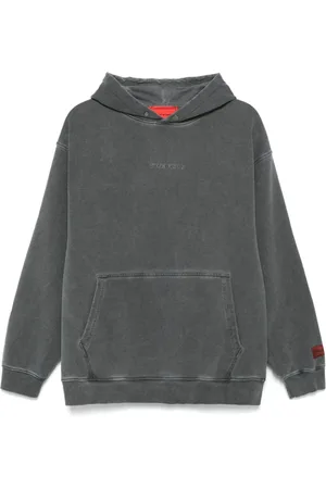 Vision Of Super Sweatshirts & Hoodies, Herr, L, Klassisk Huva Tröja Grå