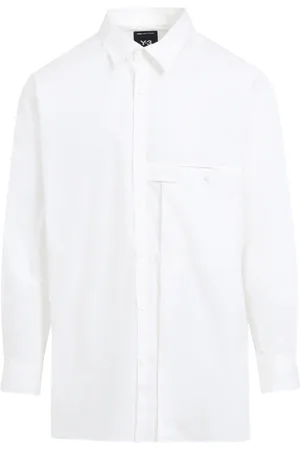 Y-3 Skjorta, Herr, S, Bomull, Vit Skjorta