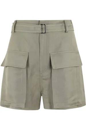 TELA Shorts, Dam, S, Grön Framfickor Bältesöglor