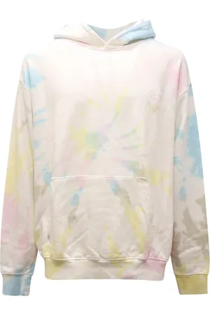 Family First Sweatshirts & Hoodies, Herr, L, Tie Dye Hoodie Tillverkad i Italien