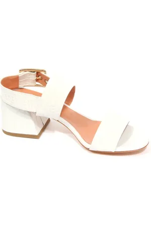 Twin-Set Skor, Dam, 36 EU, Läder, Off Läder Sandal