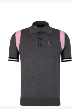 Dsquared2 Topp, Herr, M, Logo Patch Ull Polo Skjorta