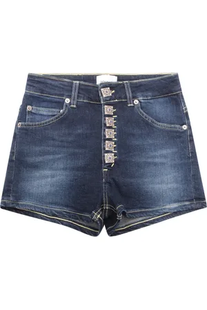 Dondup Shorts, Dam, W26, Denim, Denim Bermuda Shorts med smyckedetalj