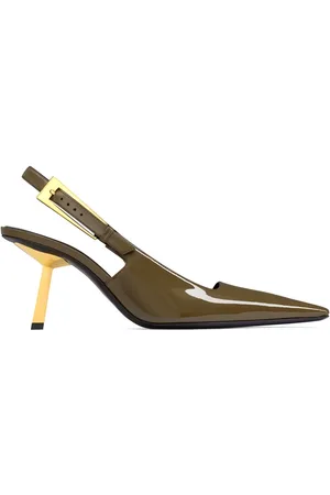 Saint Laurent Skor, Dam, 38 1/2 EU, Läder, Elegant Svart Läder Pumps
