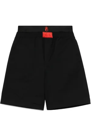 Vision Of Super Shorts, Herr, L, Svarta Shorts med Elastisk Midja och Fickor