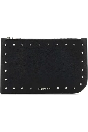 Alexander McQueen Accessoarer, Herr, ONE Size, Läder, Svarta läderplånböcker