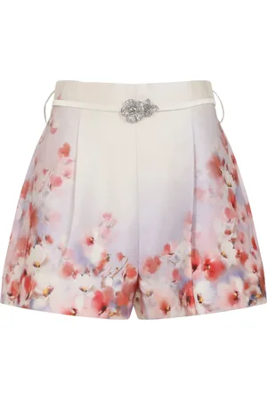 ZIMMERMANN Shorts, Dam, M, Bomull, Crush Flat Front Short