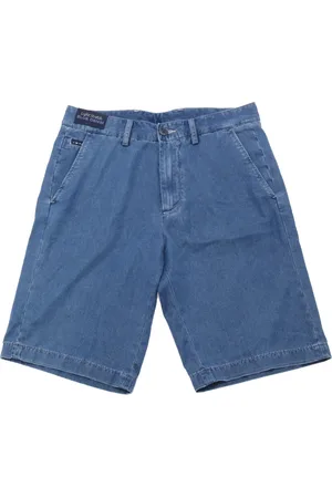 Paul & Shark Shorts, Herr, S, Denim, Denim Bermuda Shorts med Lätt Stretch