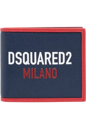 Dsquared2 Accessoarer, Herr, ONE Size, Läder, Multifärgad Milano Plånbok