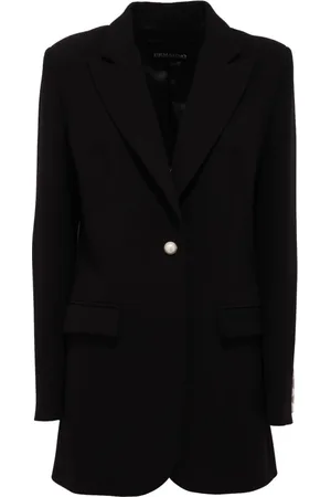 ERMANNO SCERVINO Jacka, Dam, M, Polyester, Vintage Knapp Lång Jacka
