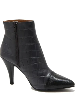 Jeffrey Campbell Skor, Dam, 39 EU, Läder, Retro Croco Grå Ankelboots Skor