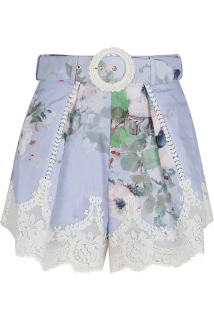 ZIMMERMANN Shorts, Dam, S, Linne, Linen Bermuda Shorts