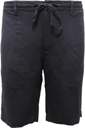 Liu Jo Shorts, Herr, L, Linne, Linnemix Bermuda Shorts Mörkblå