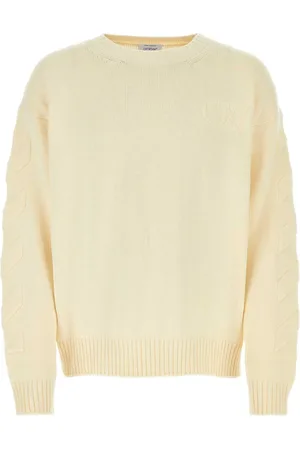 OFF-WHITE Stickade tröjor & koftor, Herr, L, Bomull, Stilfull Stickat Kollektion