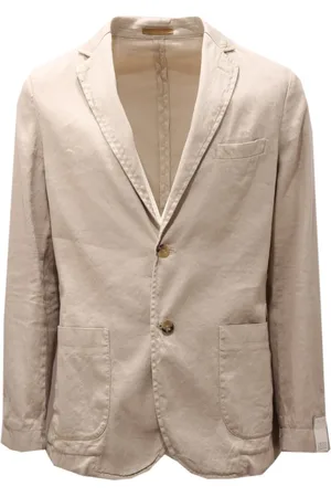 CRUNA Jacka, Herr, M, Bomull, Vintage Stil Linne/Bomull Jacka