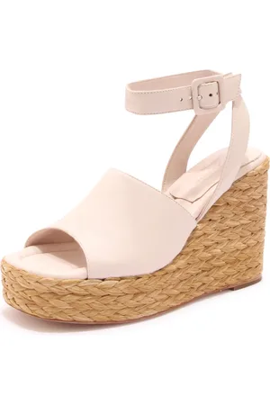 Paloma Barceló Skor, Dam, 36 EU, Raffia Kil Sandal med Sidendetalj