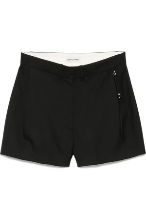 Low Classic Shorts, Dam, M, Svart Klassisk Krok Dragkedja Byxor
