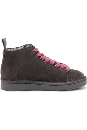 Panchic Skor, Dam, 36 EU, Mocka, Eco-Fur Ankelboots Antracit-Brunrosa