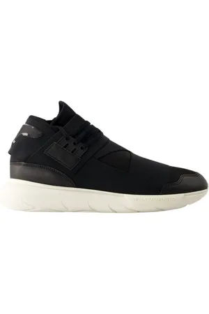 Y-3 Skor, Herr, 39 EU, Läder, Svarta Qasa Sneakers i Läder