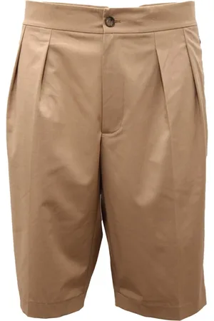 Patrizia Pepe Shorts, Herr, L, Polyester, Slim Bermuda Shorts Brown Sugar