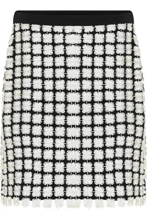 Bruuns Bazaar Kjol, Dam, M, Polyester, Broderad Svart Silverkjol
