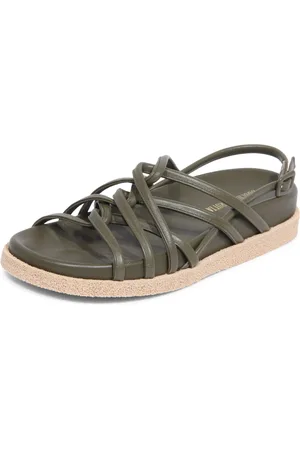 Guglielmo Rotta Skor, Dam, 40 EU, Grön Twist Sandal Tillverkad i Italien