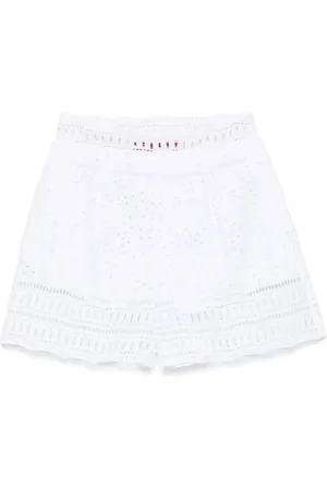 ERMANNO SCERVINO Shorts, Dam, M, Vit Sidoficka Klänning med Dragkedja