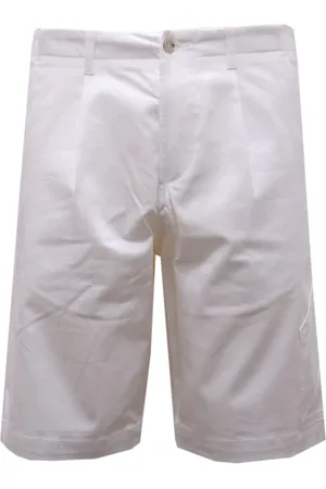 Paolo Pecora Shorts, Herr, S, Bomull, Off Bomull Bermuda Shorts
