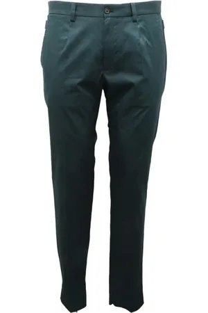 Dolce & Gabbana Byxor, Herr, M, Grön byxa italiensk stil