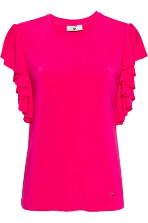 Twin-Set Topp, Dam, L, Kortärmad Viskos T-shirt