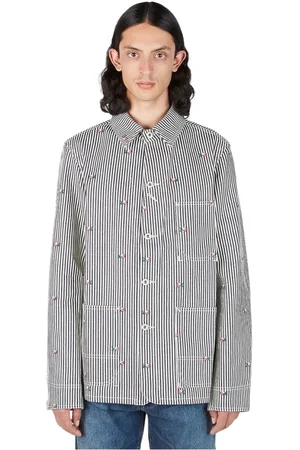 Kenzo Jacka, Herr, S, Bomull, Floral Stripe Workwear Jacket
