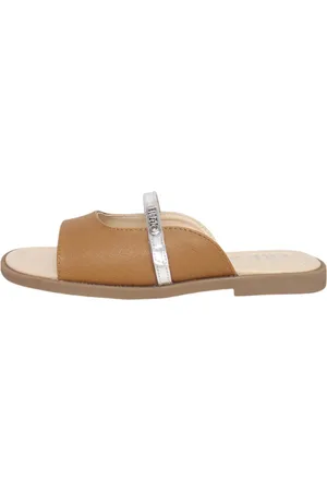 Liu Jo Skor, Dam, 39 EU, Läder, Eko-läder låg klack slide sandal