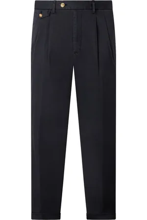 Liu Jo Byxor, Herr, XS, Bomull, Blå Komfort Fit Byxor Eleganta Detaljer