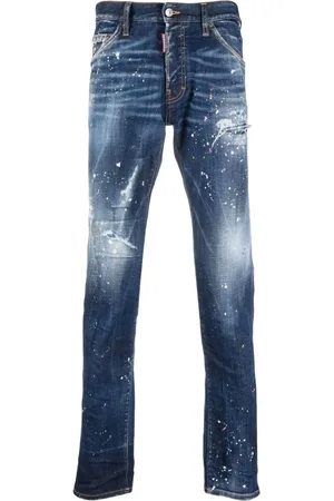Dsquared2 Jeans, Herr, 2Xl, Denim, Stiliga Denim Jeansbyxor