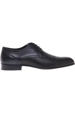 BALDININI Skor, Herr, 44 EU, perforated leather lace-up