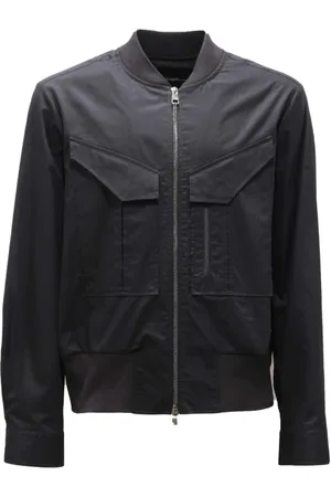 Neil Barrett Jacka, Herr, S, Bomull, Hybrid Bomber Bomullsjacka i Svart