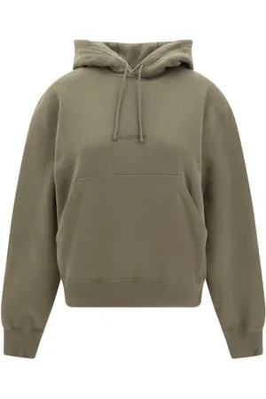 Saint Laurent Sweatshirts & Hoodies, Dam, M, Bomull, Monogram Hoodie med Kangaroo Pocket