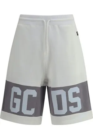 GCDS Shorts, Herr, L, Bomull, Monogram Bands Bomull Tracksuit Shorts