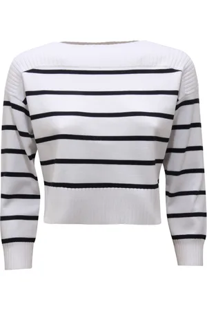 MARELLA Stickade tröjor & koftor, Dam, S, Sportig Cropped Sweater Doll Model