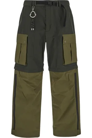 Moncler Byxor, Herr, S, Bomull, Olivgröna cargobyxor