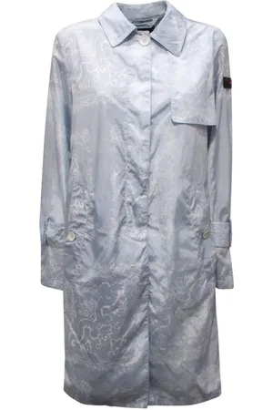 Peuterey Jacka, Dam, S, Tryckt Kaki Trench Jacka