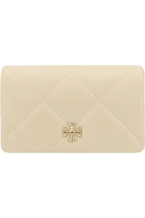 Tory Burch Accessoarer, Dam, ONE Size, Läder, Diamantquiltad läder axelväska med kedja