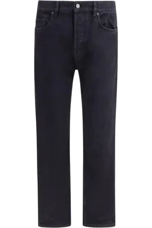 Saint Laurent Jeans, Herr, W33, Bomull, Klassiska Bomull Straight Fit Jeans