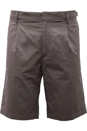 Paolo Pecora Shorts, Herr, L, Bomull, Grå Bermuda Shorts Bomull Elastan Modell