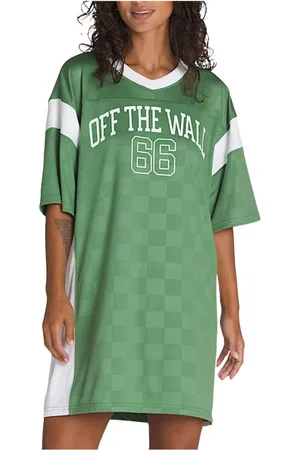 Vans Klänning, Dam, S, Sportig Rutig Mesh Jersey Klänning