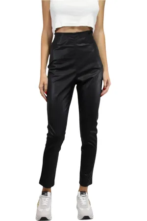 Twin-Set Byxor, Dam, M, Viskos Leggings med Spalmato Effekt